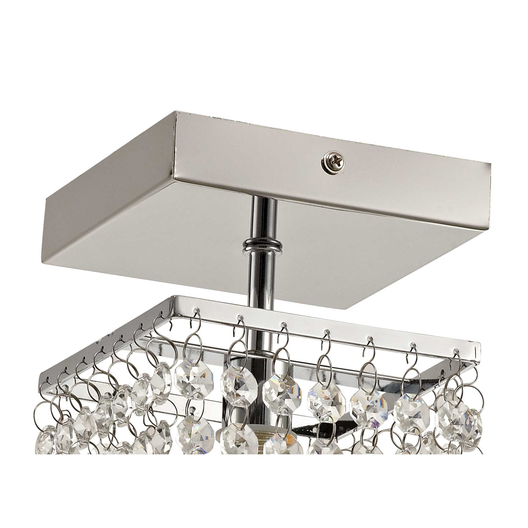 NL70539 Marie Bathroom Ceiling  Light 1 Light Polished Chrome/Crystal