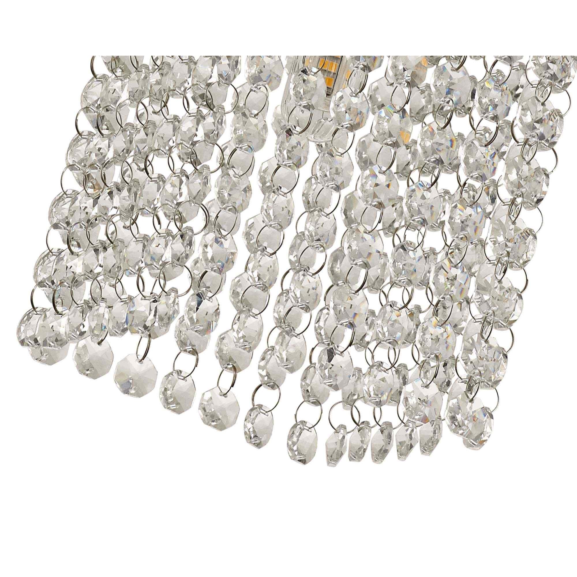 NL70539 Marie Bathroom Ceiling  Light 1 Light Polished Chrome/Crystal