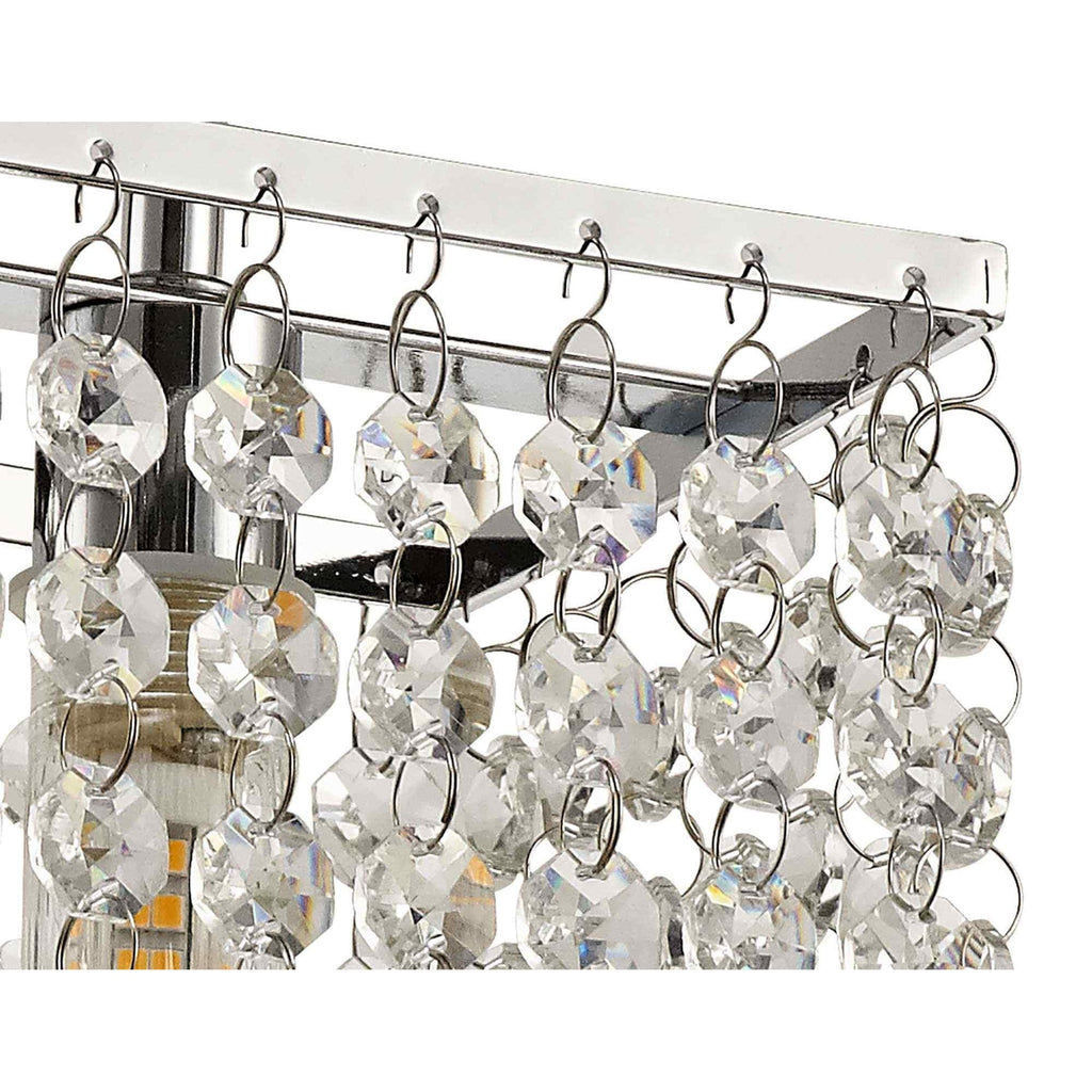 NL70539 Marie Bathroom Ceiling  Light 1 Light Polished Chrome/Crystal