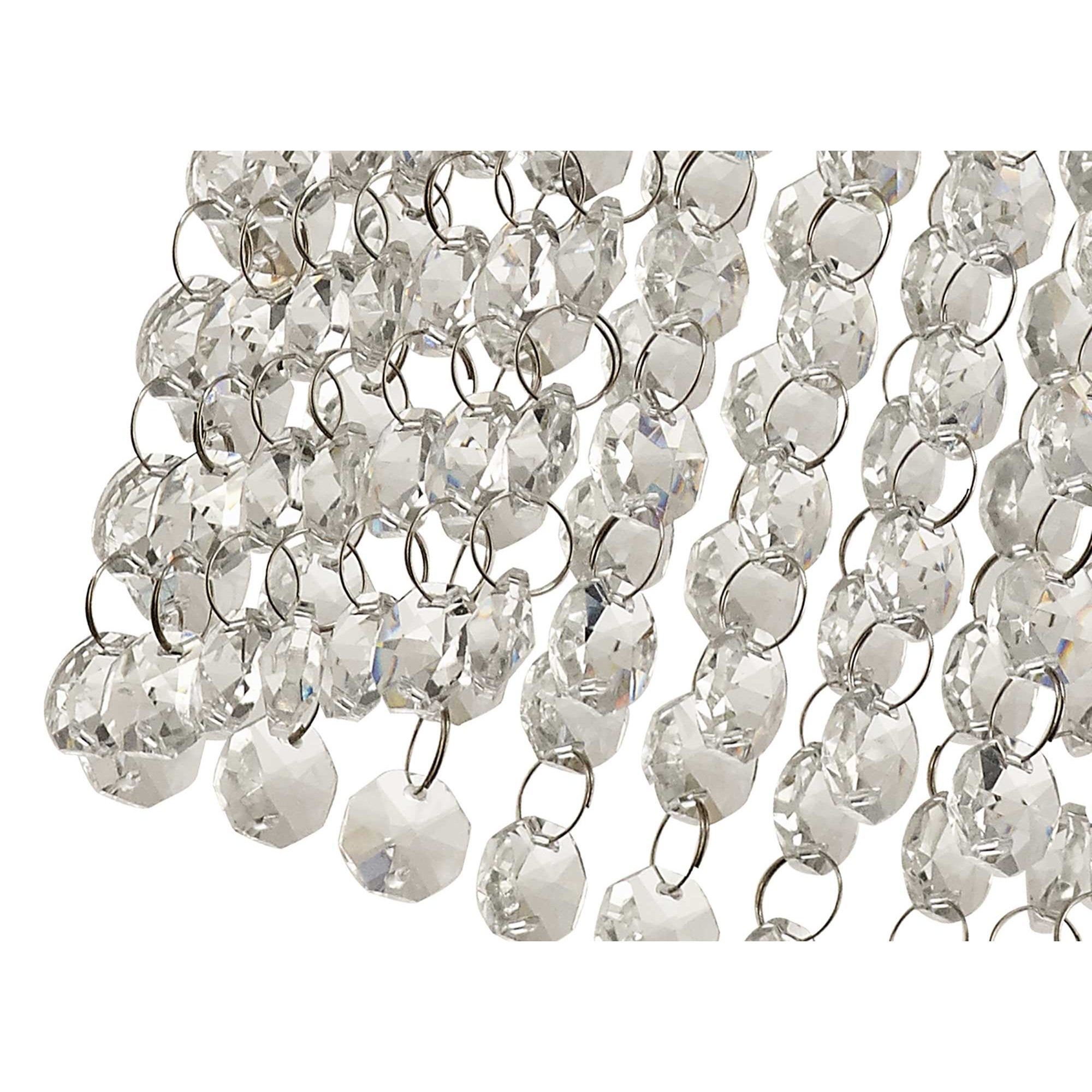 NL70539 Marie Bathroom Ceiling  Light 1 Light Polished Chrome/Crystal