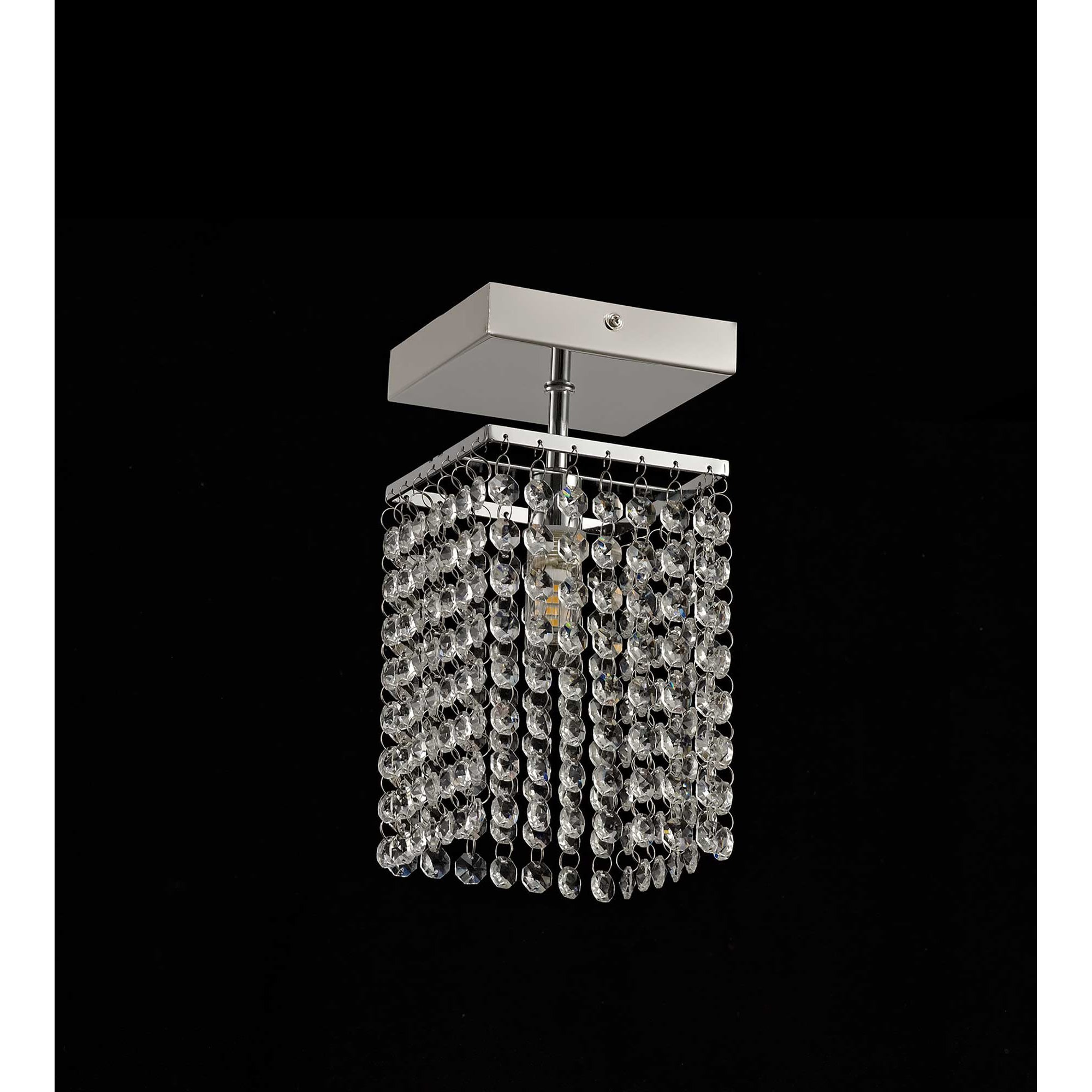 NL70539 Marie Bathroom Ceiling  Light 1 Light Polished Chrome/Crystal