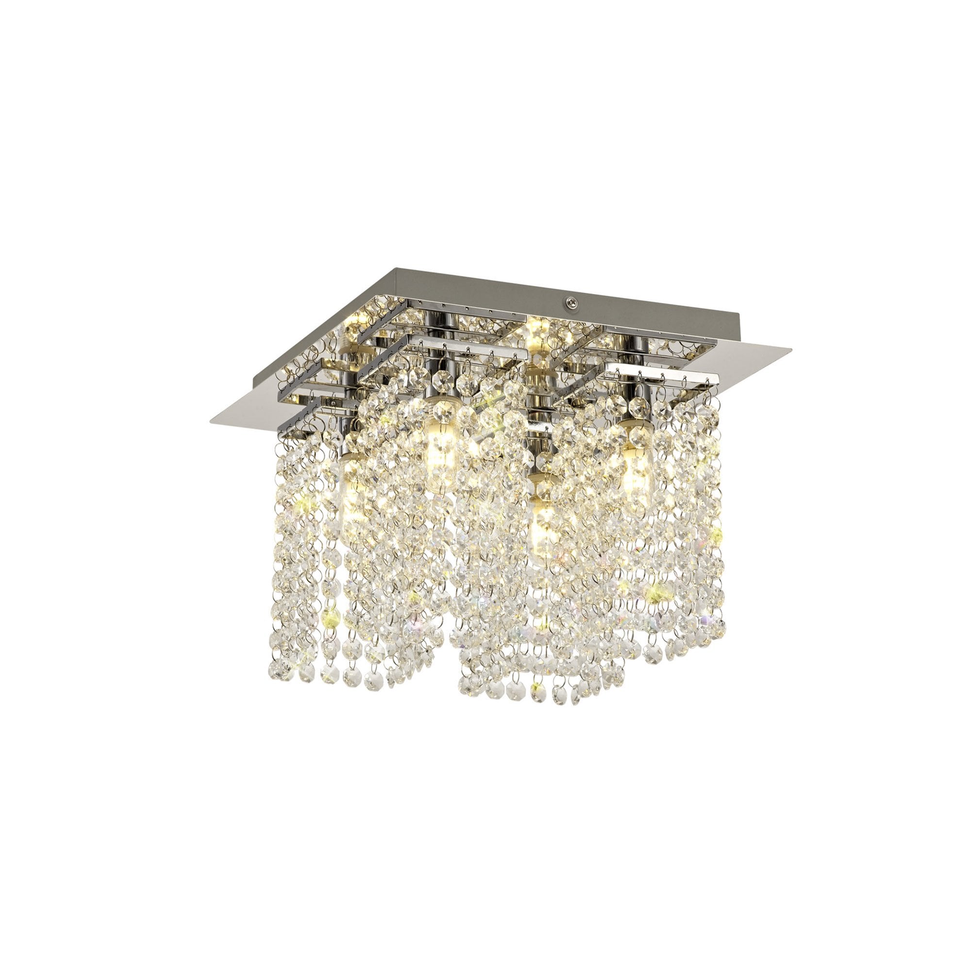 NL70549 Marie Bathroom Ceiling  Light 4 Light Polished Chrome/Crystal