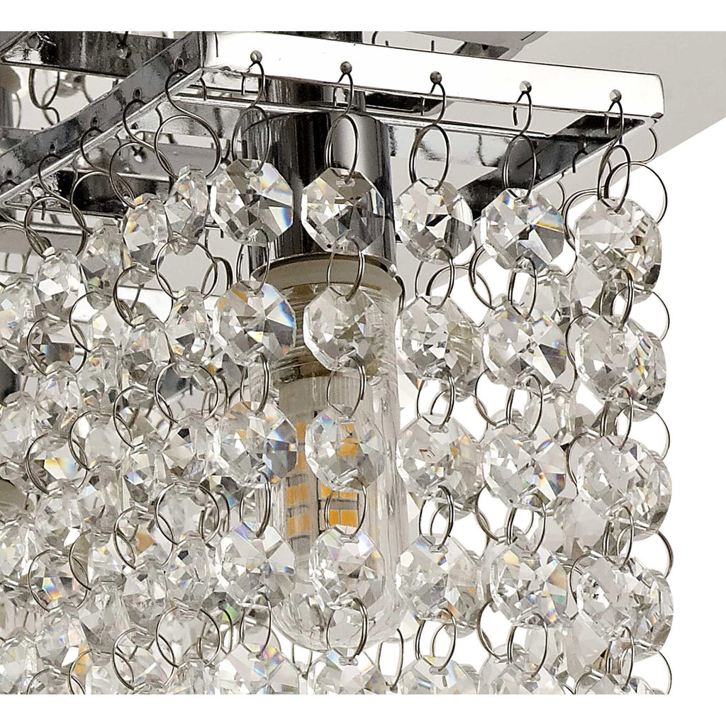 NL70549 Marie Bathroom Ceiling  Light 4 Light Polished Chrome/Crystal