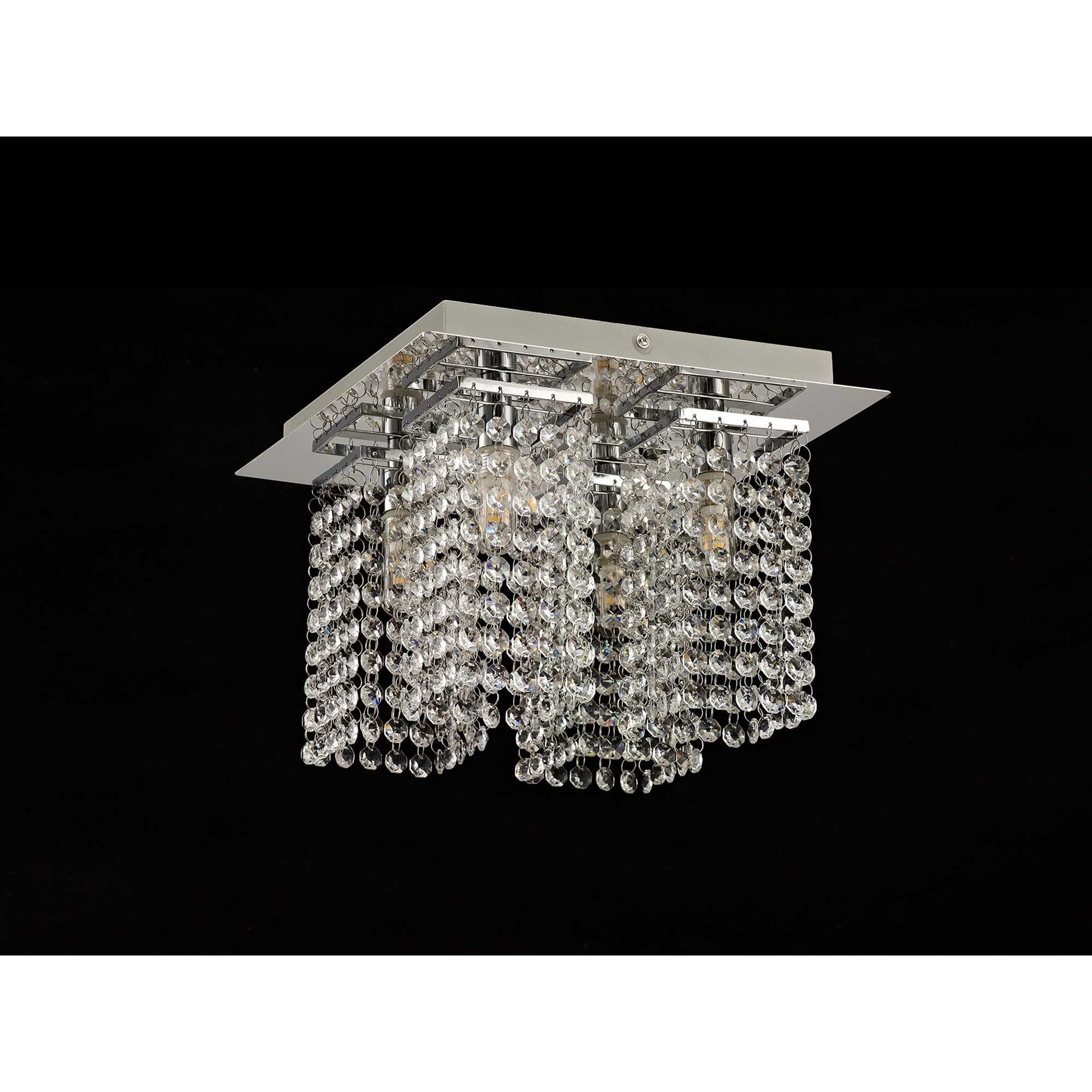 NL70549 Marie Bathroom Ceiling  Light 4 Light Polished Chrome/Crystal