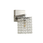 NL70559 Marie Bathroom Wall Lamp 1 Light Polished Chrome/Crystal