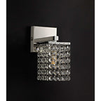 NL70559 Marie Bathroom Wall Lamp 1 Light Polished Chrome/Crystal