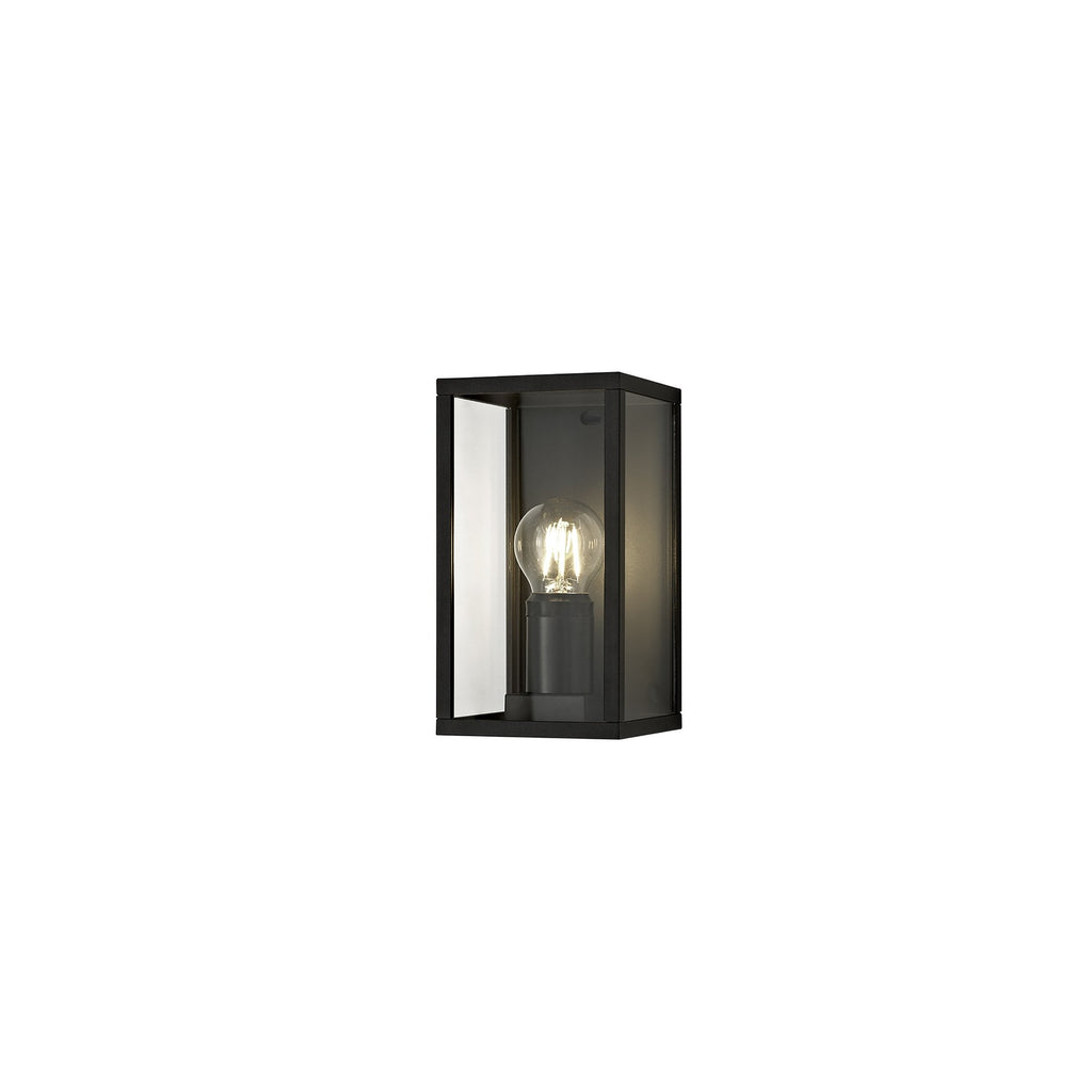 NL71159 Mateo Outdoor Flush Wall Lamp 1 Light Graphite Black