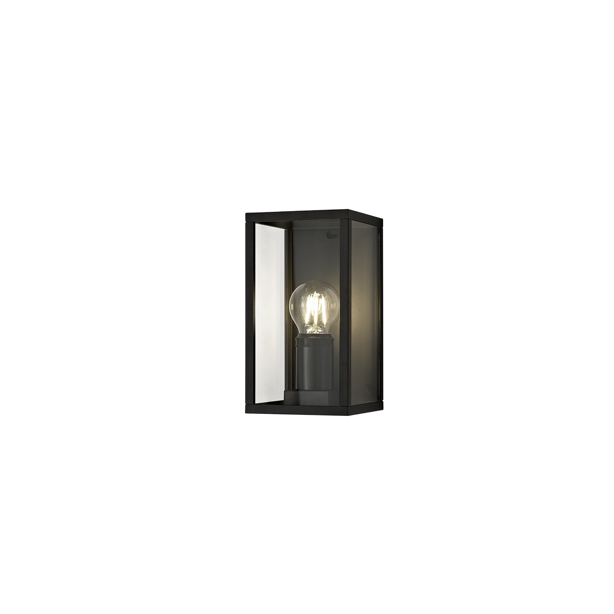 NL71159 Mateo Outdoor Flush Wall Lamp 1 Light Graphite Black