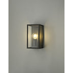 NL71159 Mateo Outdoor Flush Wall Lamp 1 Light Graphite Black