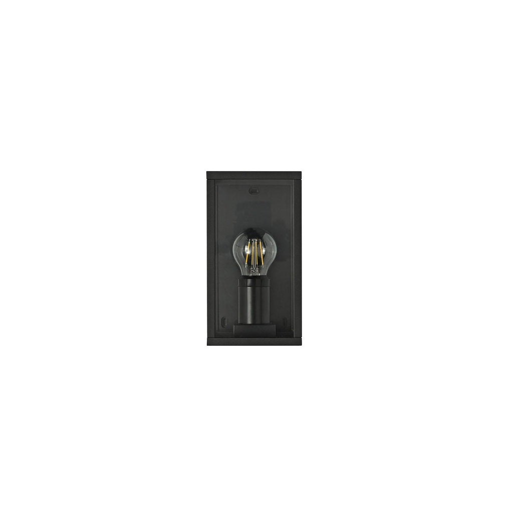 NL71159 Mateo Outdoor Flush Wall Lamp 1 Light Graphite Black