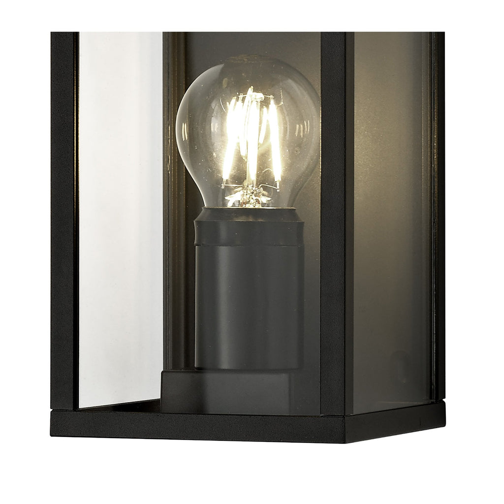 NL71159 Mateo Outdoor Flush Wall Lamp 1 Light Graphite Black