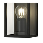 NL71159 Mateo Outdoor Flush Wall Lamp 1 Light Graphite Black