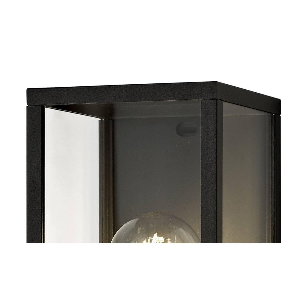 NL71159 Mateo Outdoor Flush Wall Lamp 1 Light Graphite Black