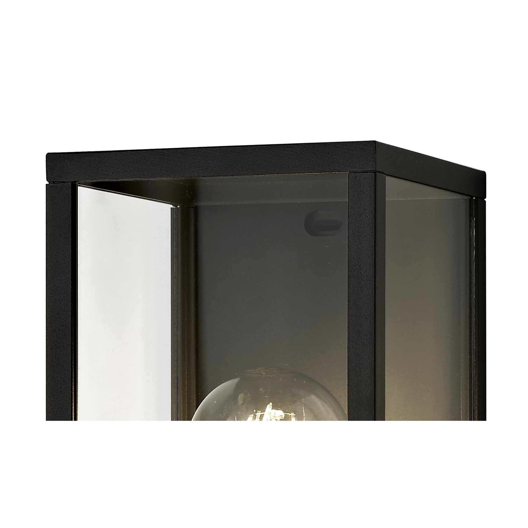 NL71159 Mateo Outdoor Flush Wall Lamp 1 Light Graphite Black