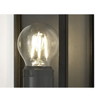 NL71159 Mateo Outdoor Flush Wall Lamp 1 Light Graphite Black