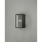 NL71159 Mateo Outdoor Flush Wall Lamp 1 Light Graphite Black