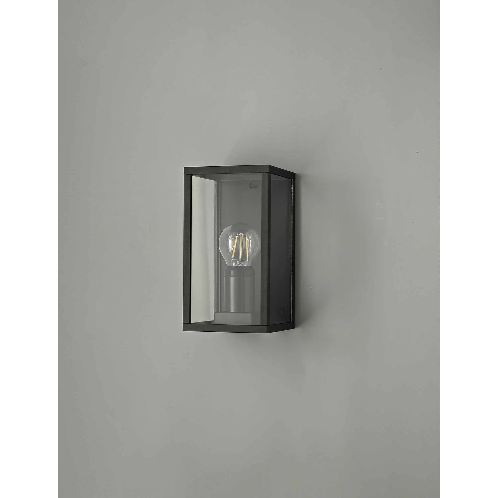 NL71159 Mateo Outdoor Flush Wall Lamp 1 Light Graphite Black
