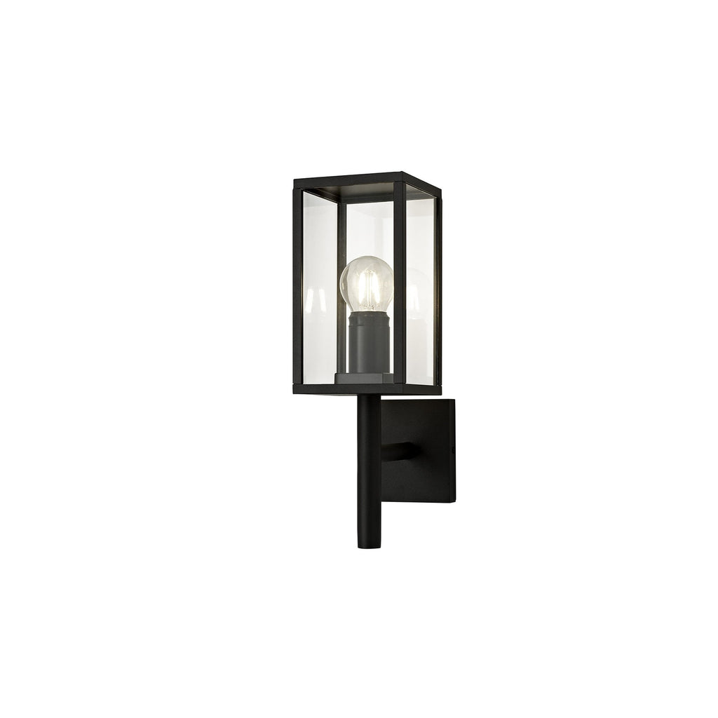 NL71169 Mateo Outdoor Upward Wall Lamp 1 Light Graphite Black