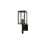 NL71169 Mateo Outdoor Upward Wall Lamp 1 Light Graphite Black