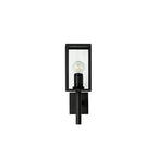 NL71169 Mateo Outdoor Upward Wall Lamp 1 Light Graphite Black
