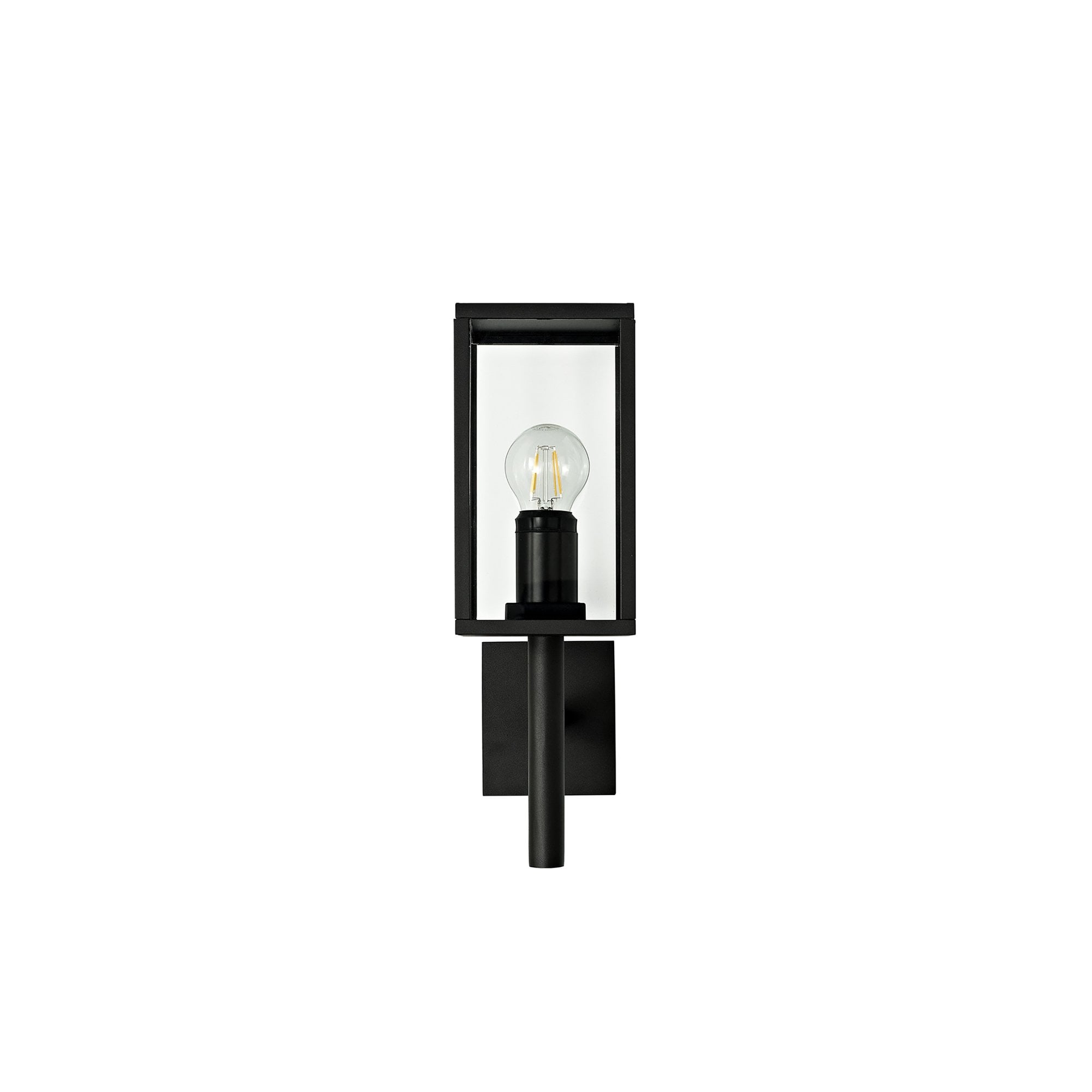 NL71169 Mateo Outdoor Upward Wall Lamp 1 Light Graphite Black