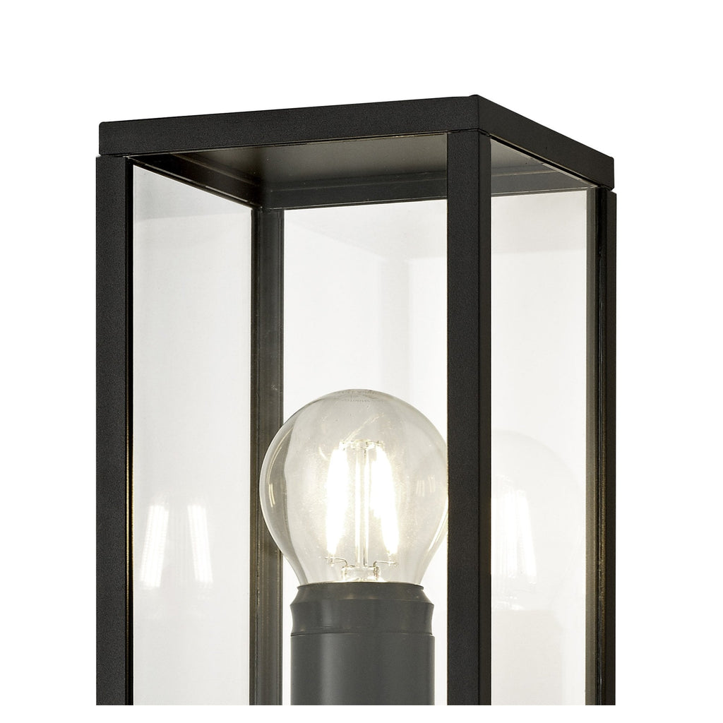 NL71169 Mateo Outdoor Upward Wall Lamp 1 Light Graphite Black