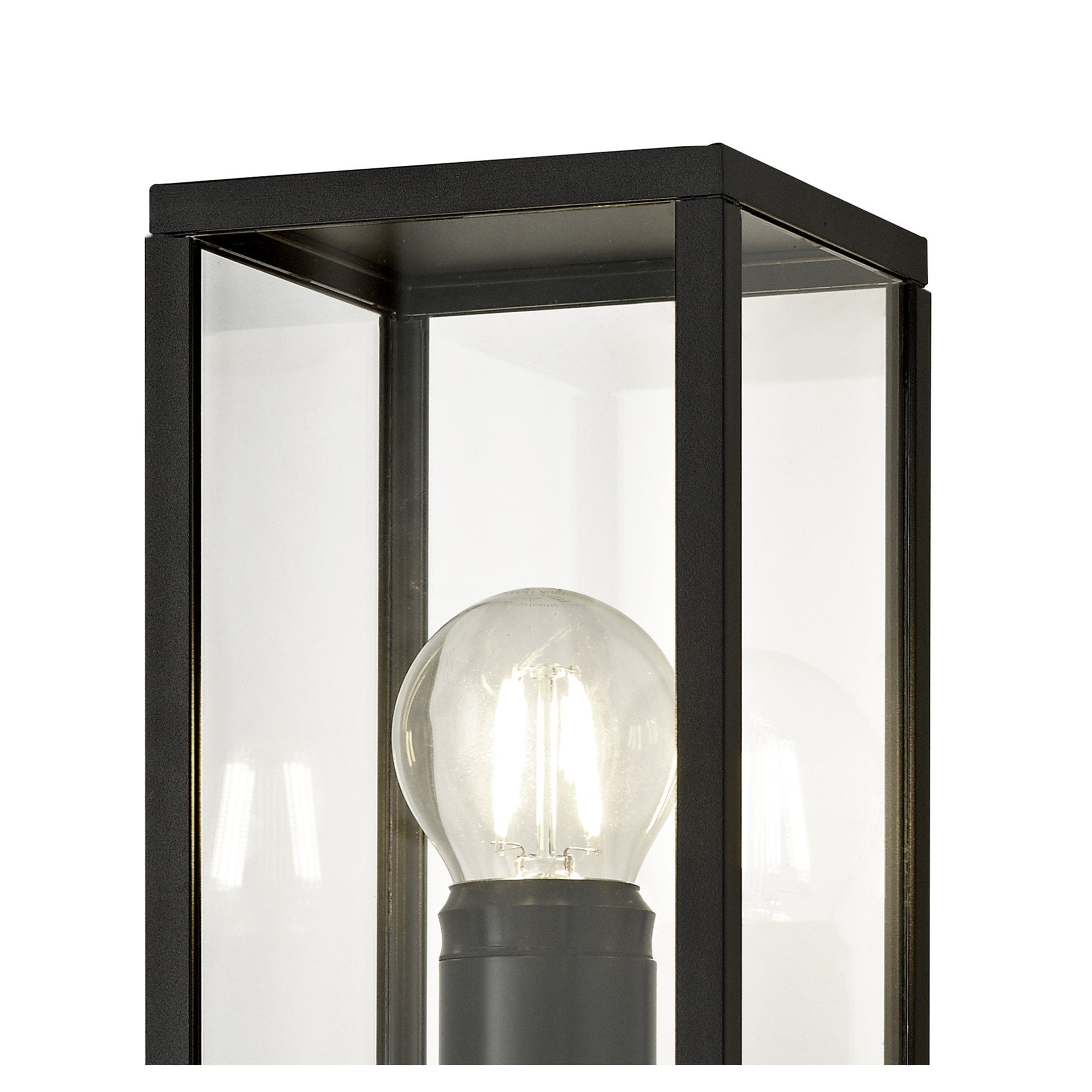 NL71169 Mateo Outdoor Upward Wall Lamp 1 Light Graphite Black