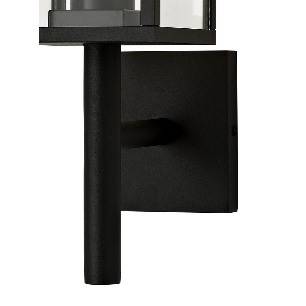 NL71169 Mateo Outdoor Upward Wall Lamp 1 Light Graphite Black