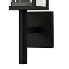NL71169 Mateo Outdoor Upward Wall Lamp 1 Light Graphite Black