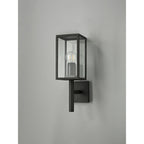 NL71169 Mateo Outdoor Upward Wall Lamp 1 Light Graphite Black