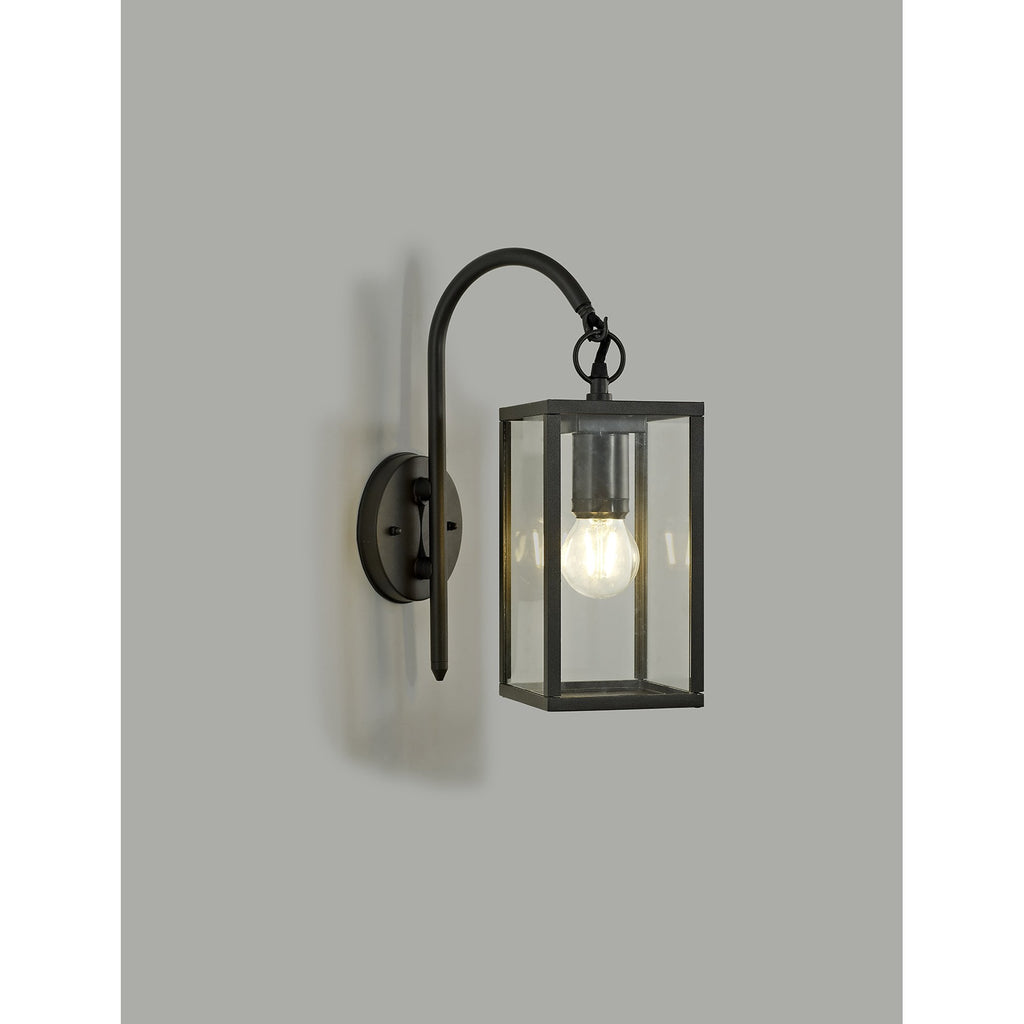 NL71179 Mateo Outdoor Downward Wall Lamp 1 Light Graphite Black