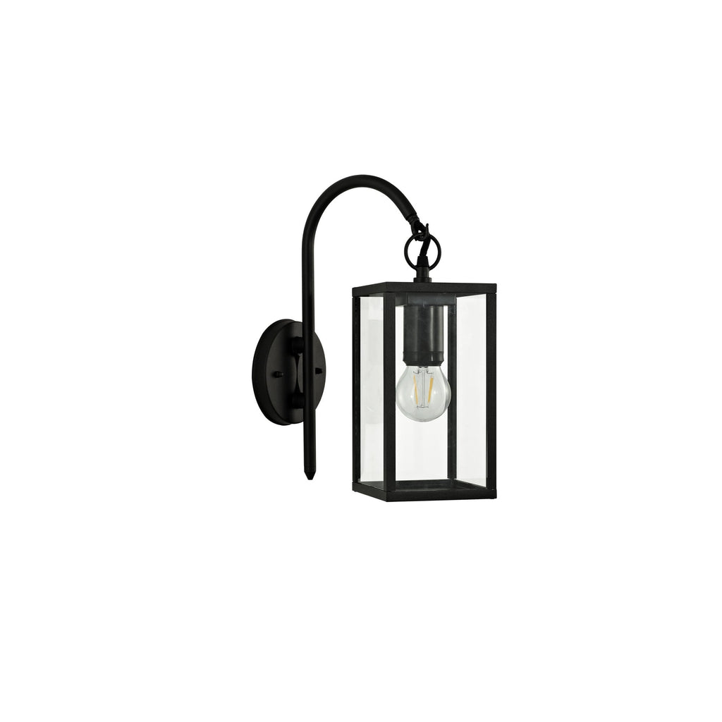 NL71179 Mateo Outdoor Downward Wall Lamp 1 Light Graphite Black