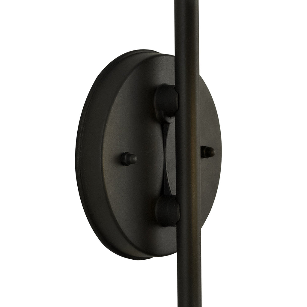 NL71179 Mateo Outdoor Downward Wall Lamp 1 Light Graphite Black