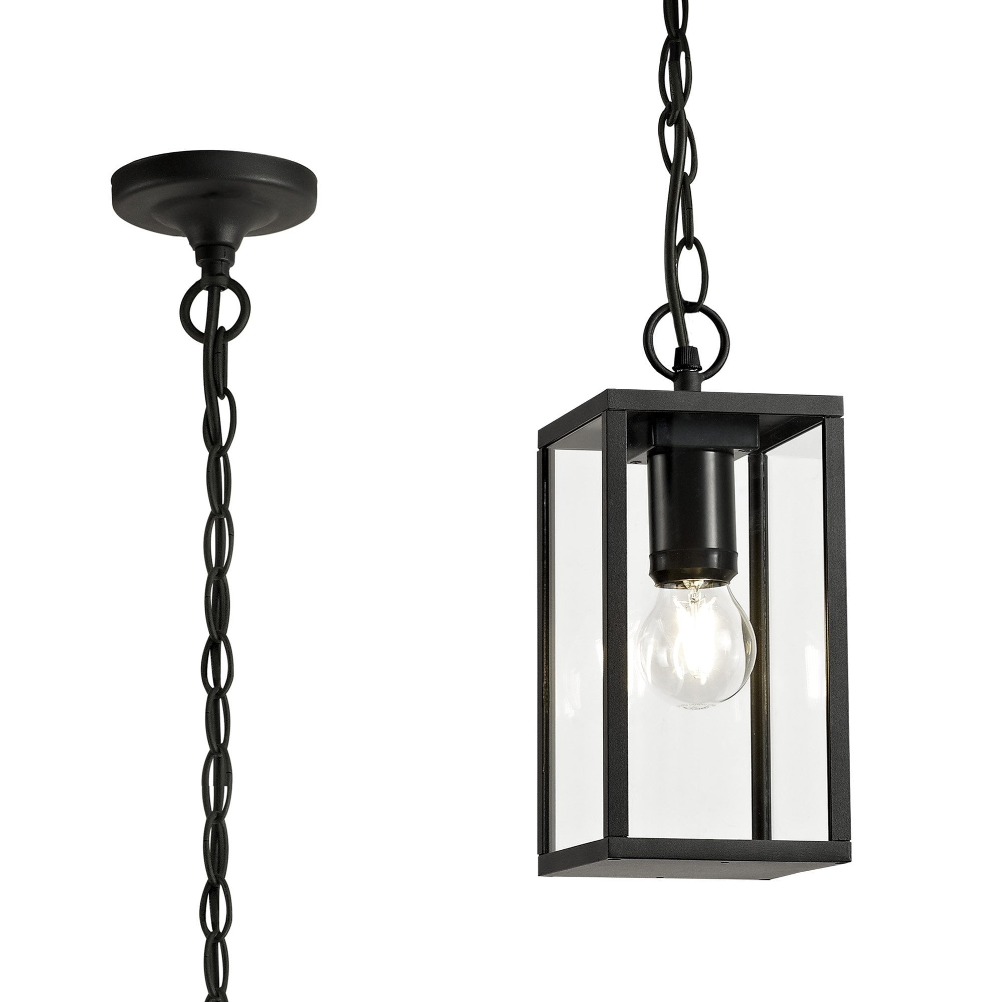 NL71189 Mateo Outdoor Pendant 1 Light Graphite Black