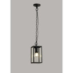 NL71189 Mateo Outdoor Pendant 1 Light Graphite Black
