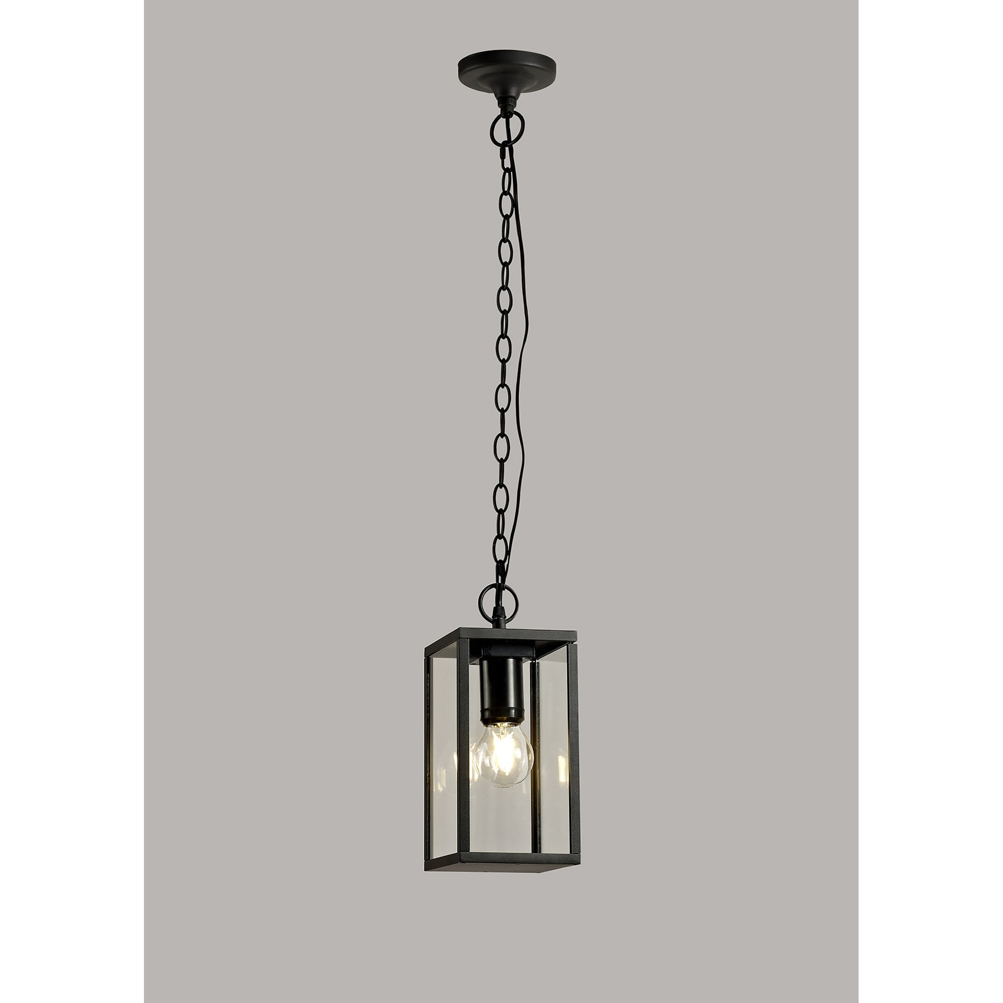 NL71189 Mateo Outdoor Pendant 1 Light Graphite Black