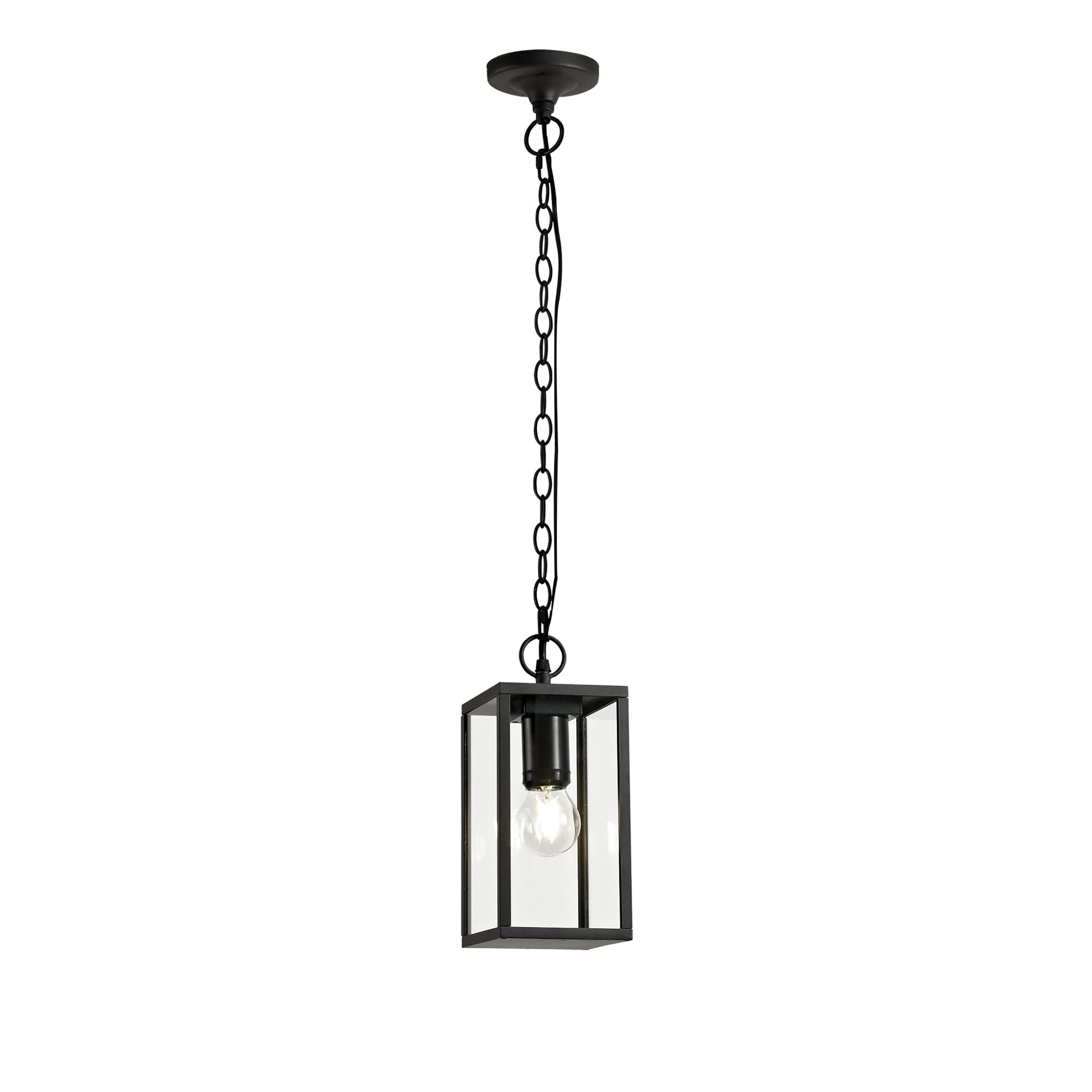 NL71189 Mateo Outdoor Pendant 1 Light Graphite Black