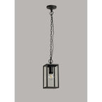 NL71189 Mateo Outdoor Pendant 1 Light Graphite Black