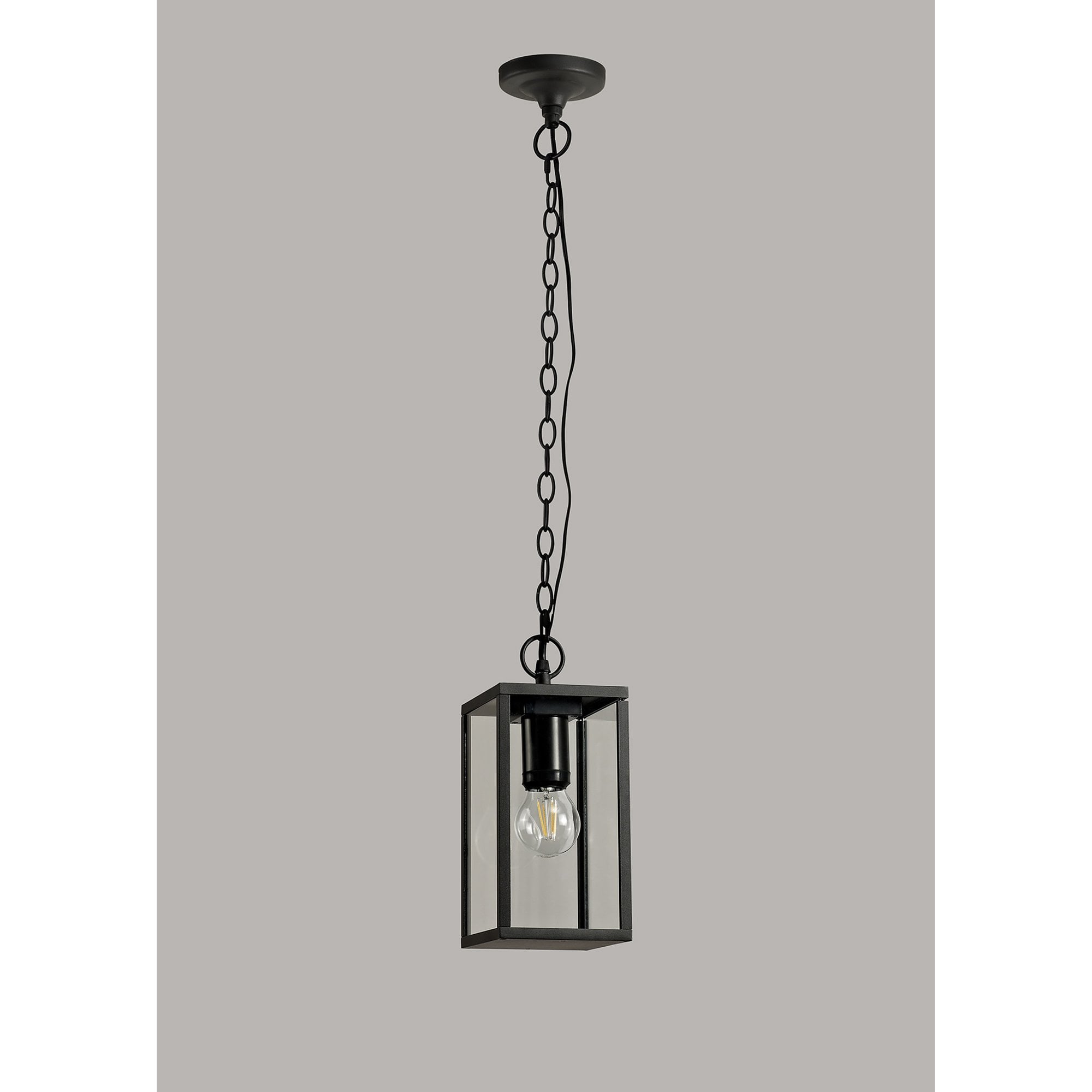 NL71189 Mateo Outdoor Pendant 1 Light Graphite Black