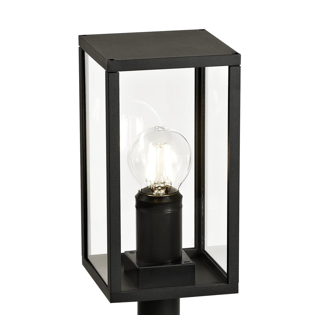 NL71199 Mateo Outdoor Short Post 1 Light Graphite Black