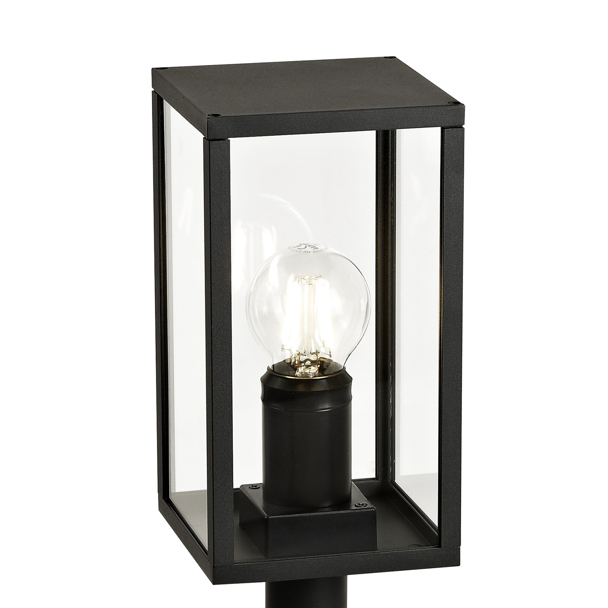 NL71199 Mateo Outdoor Short Post 1 Light Graphite Black