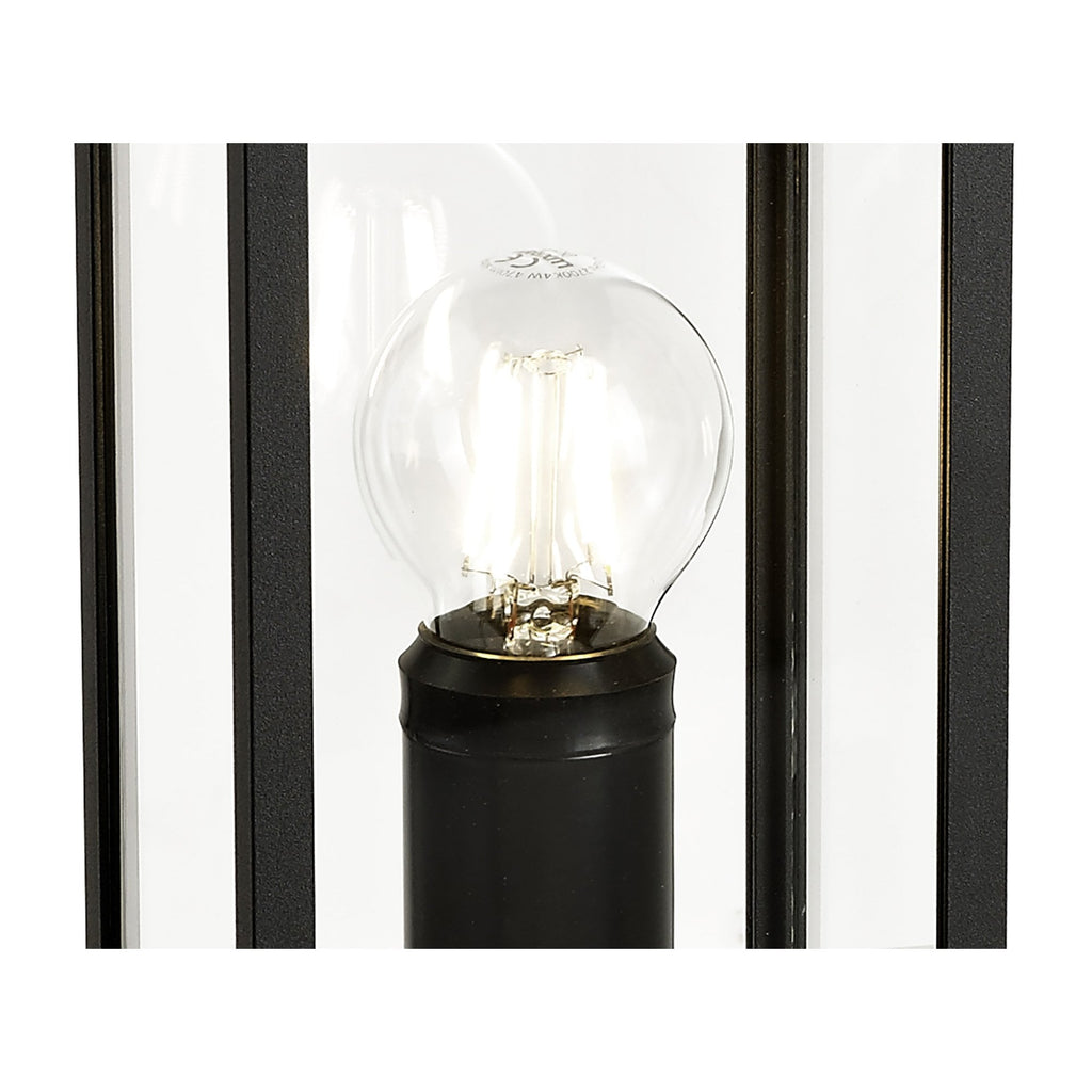 NL71199 Mateo Outdoor Short Post 1 Light Graphite Black