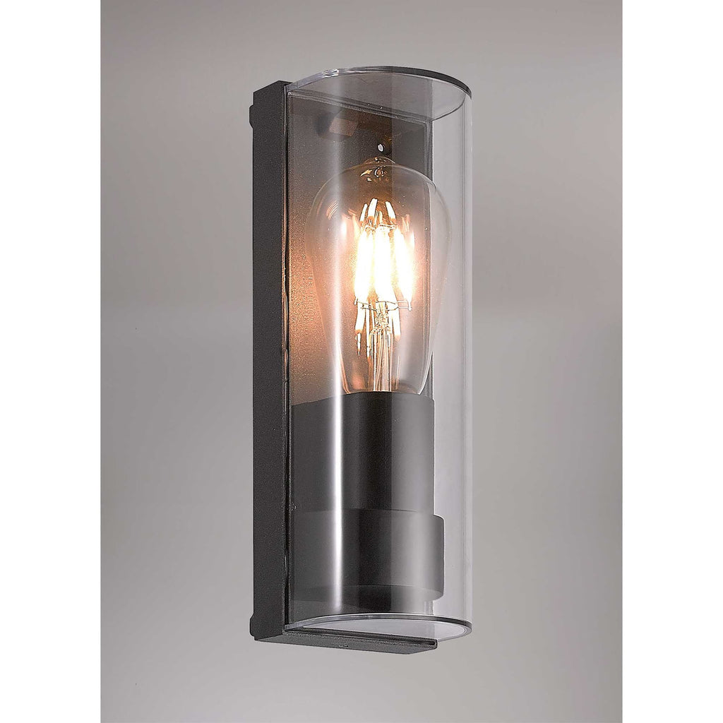 NL70649 Maximus Outdoor Wall Lamp Curved 1 Light Anthracite