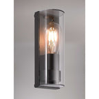 NL70649 Maximus Outdoor Wall Lamp Curved 1 Light Anthracite