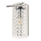 NL70449 Minnie Semi Ceiling 3 Light Polished Chrome/Crystal/Glass