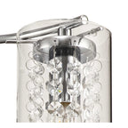 NL70449 Minnie Semi Ceiling 3 Light Polished Chrome/Crystal/Glass