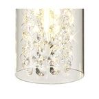 NL70449 Minnie Semi Ceiling 3 Light Polished Chrome/Crystal/Glass