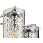 NL70459 Minnie Semi Ceiling 5 Light Polished Chrome/Crystal/Glass