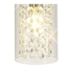 NL70459 Minnie Semi Ceiling 5 Light Polished Chrome/Crystal/Glass
