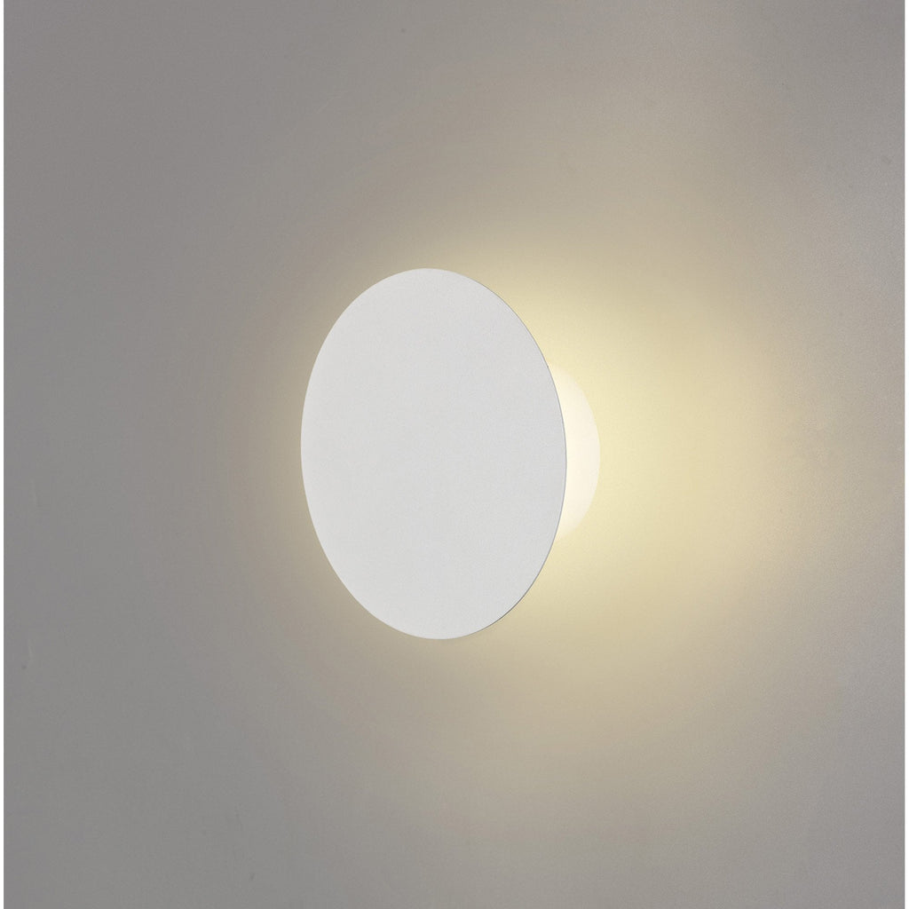 NLK03769 Modena Magnetic Base Wall Lamp LED 15cm Round Sand White